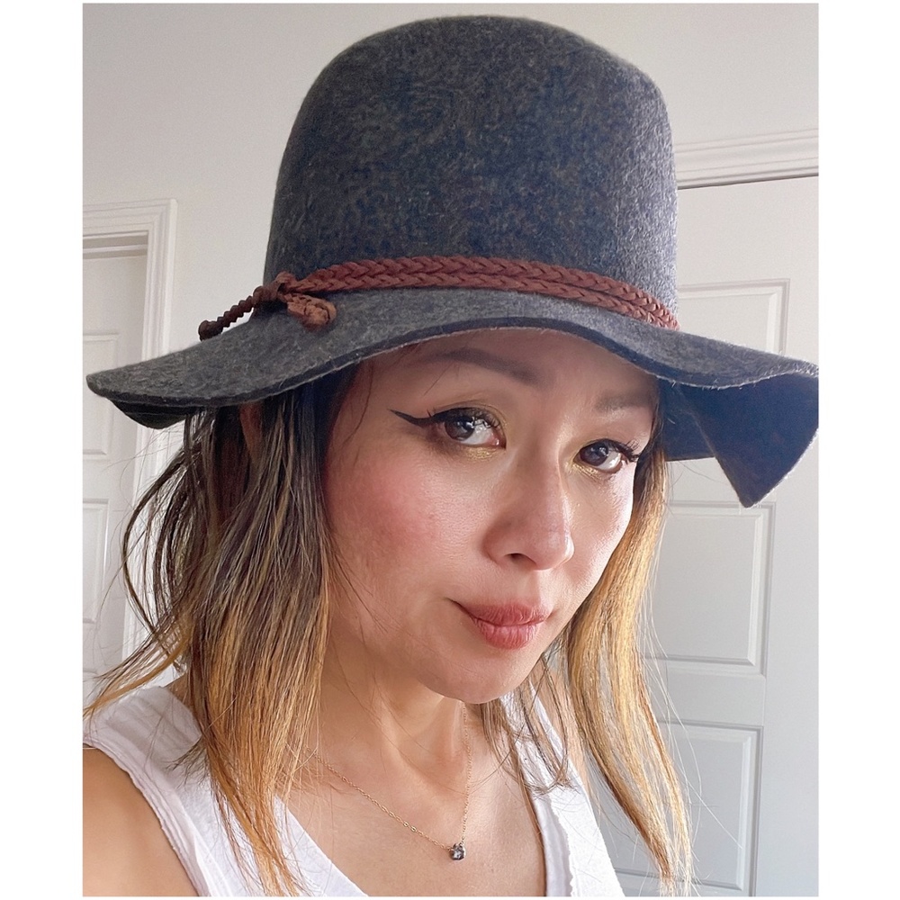 Boho Braided Trim Panama hat - Picture 4 of 7